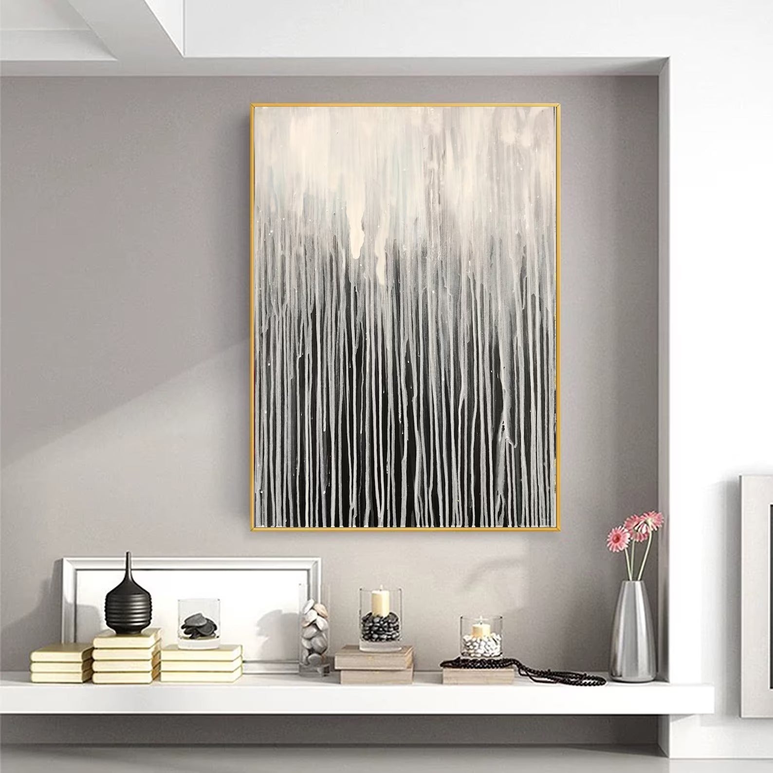 Drops of White Paint