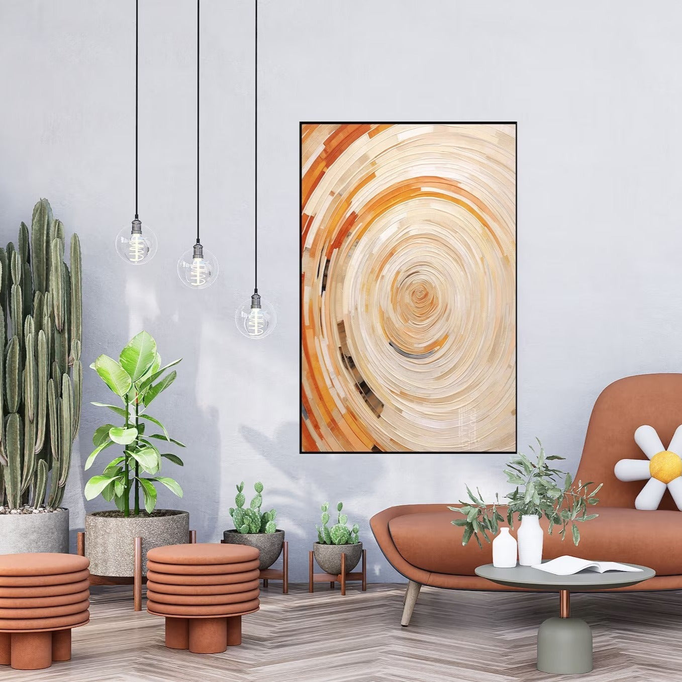 Orange Pinwheel