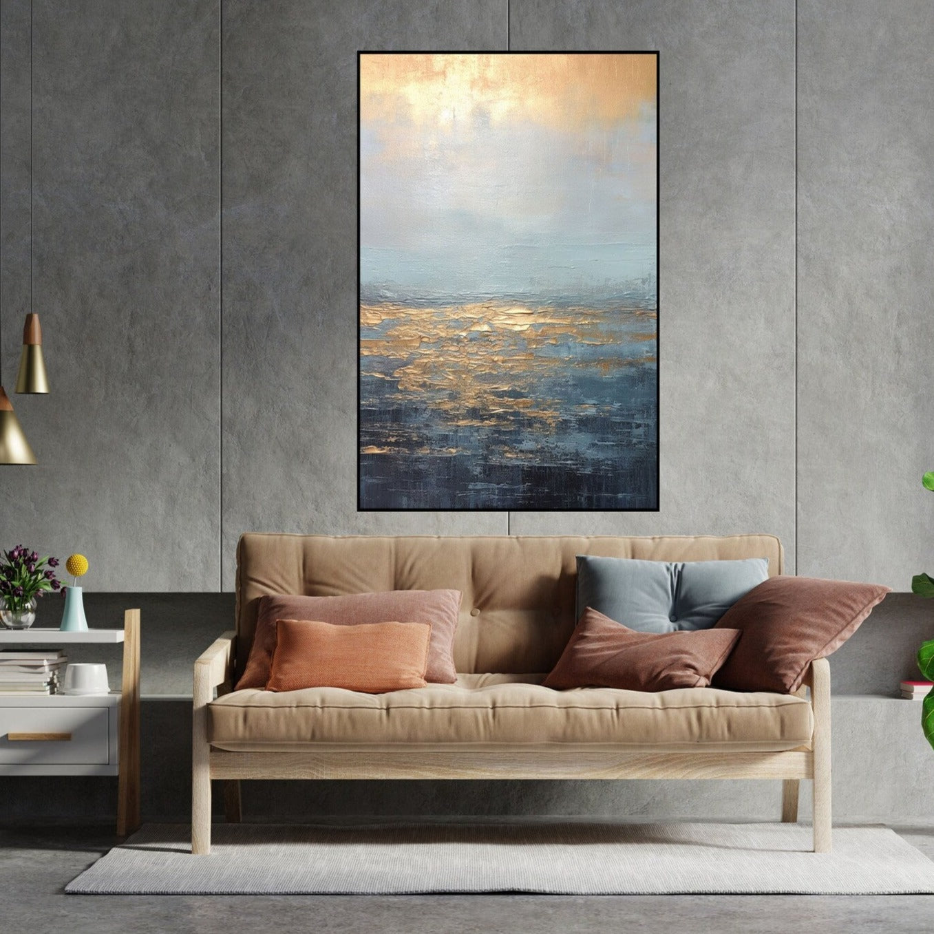 Sunset on the Sea Abstract