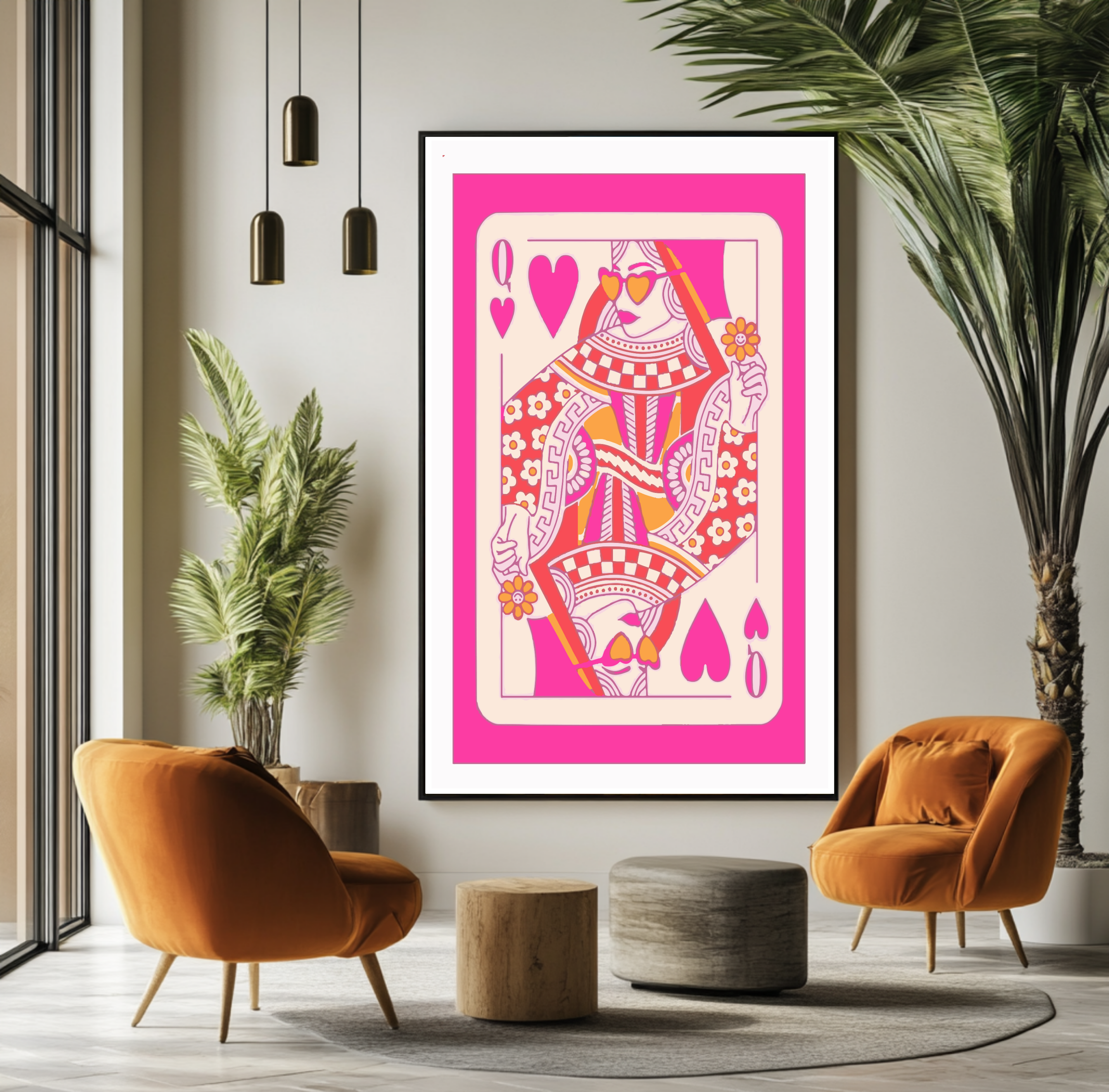 Queen of pink hearts