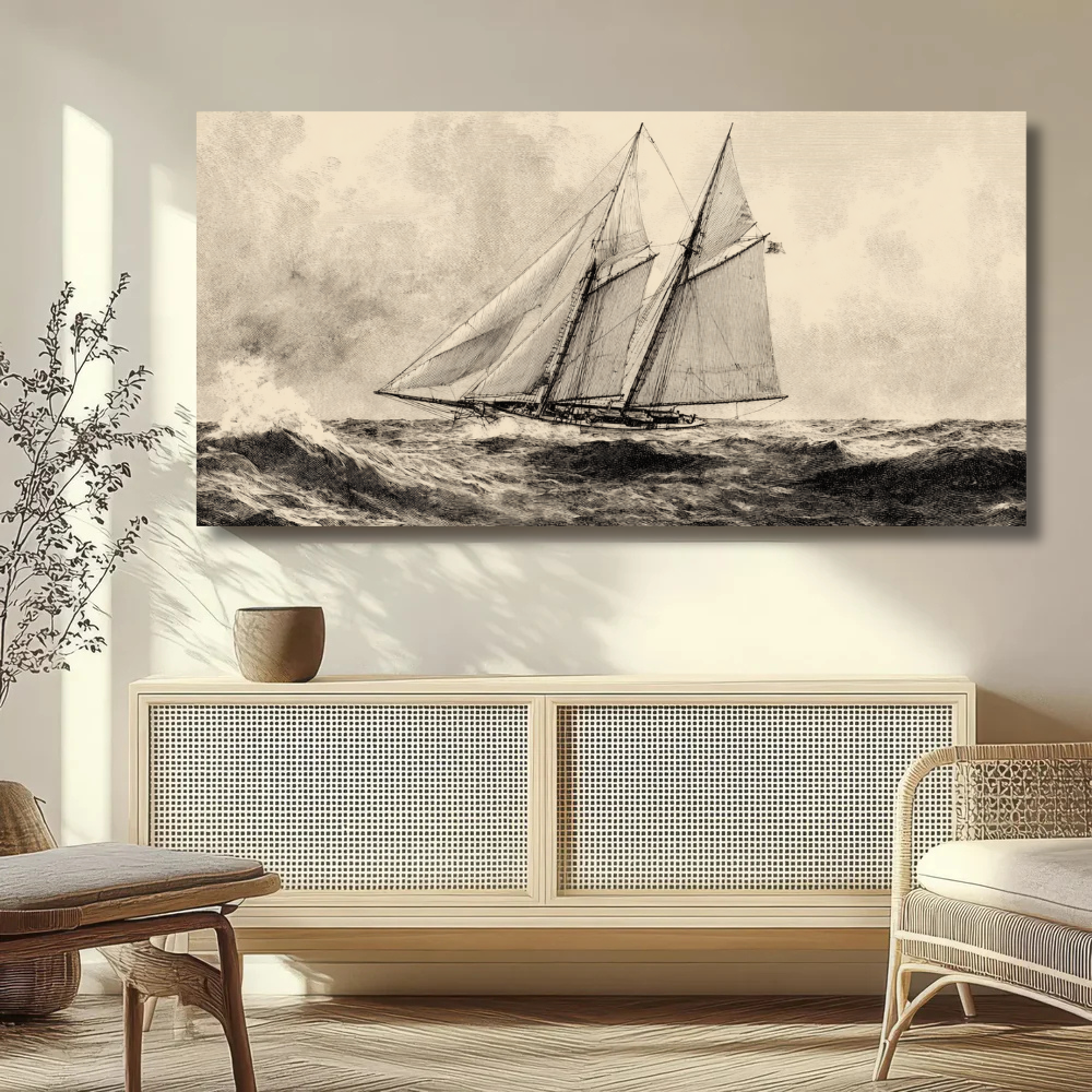 Sailing boat on the sea