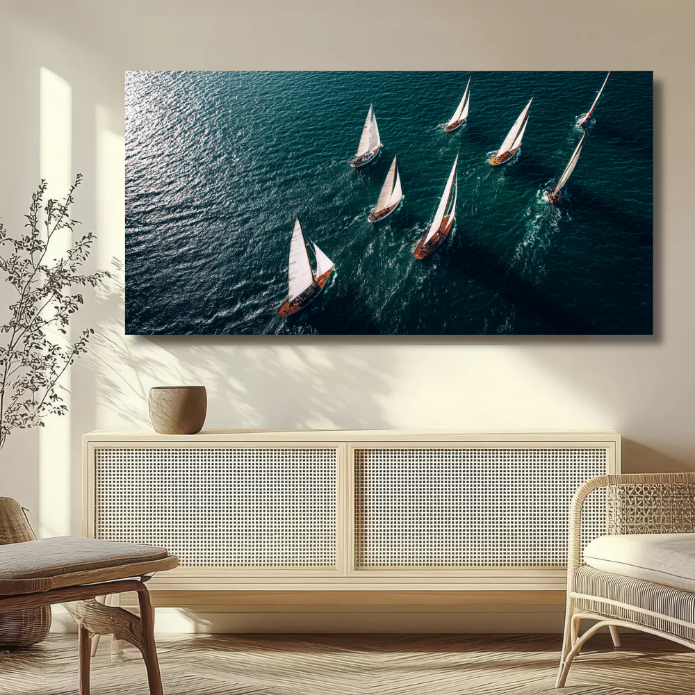 Boat Competition from Above