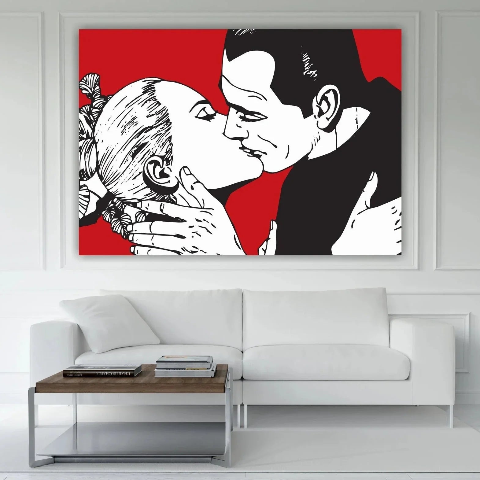 The passionate kiss of diabolical lovers