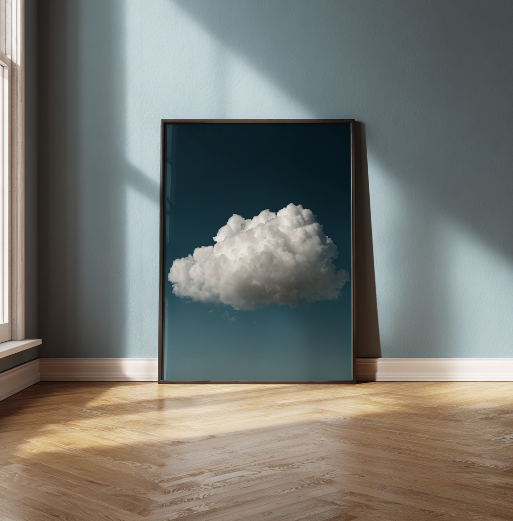 Cloud in blue