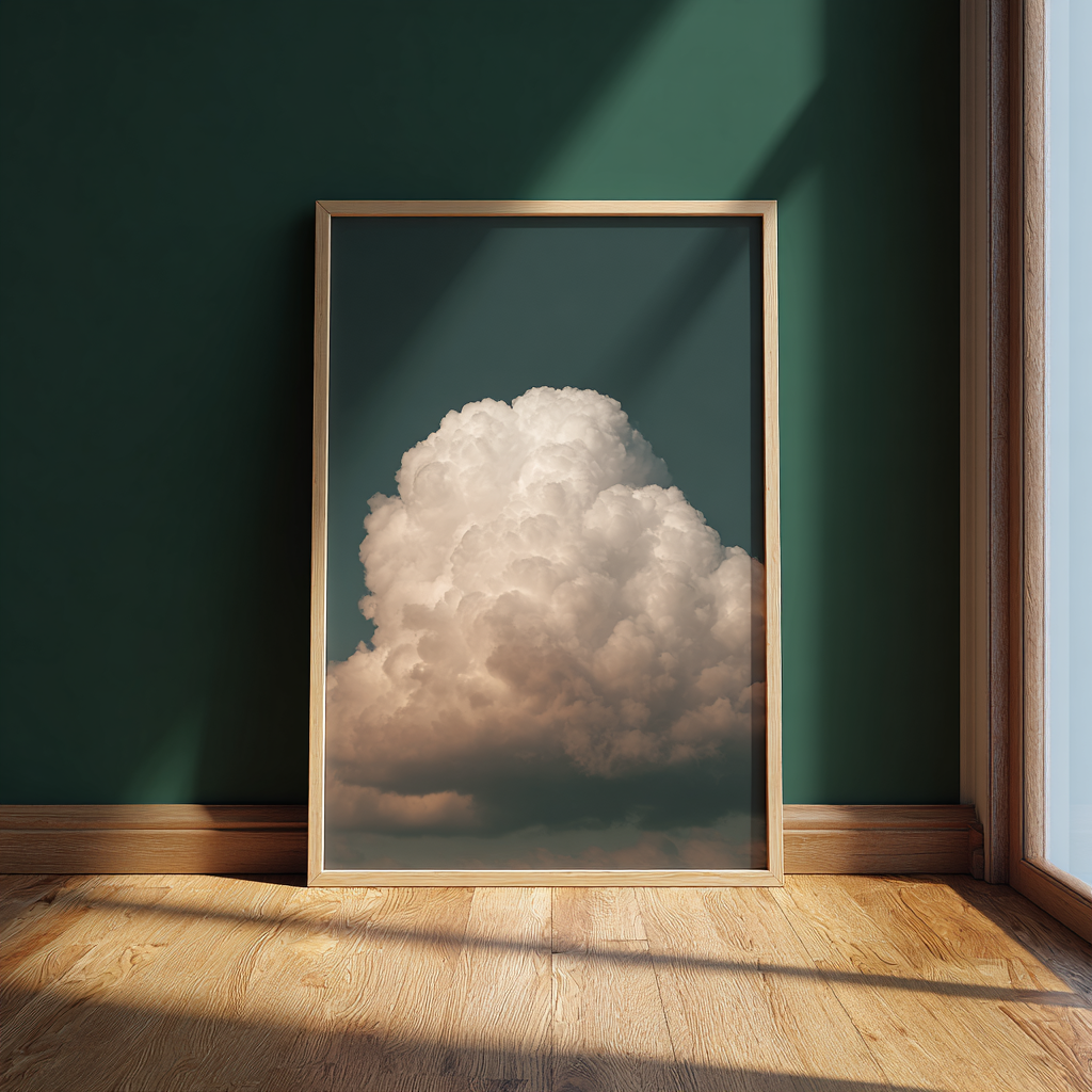 Pink and green cloud