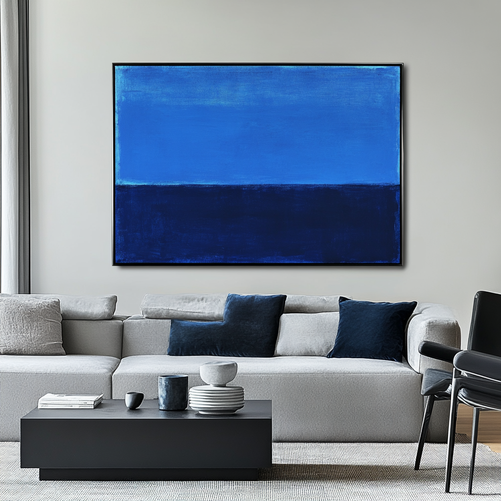Contrast of Blue Dark - Mark Rothko