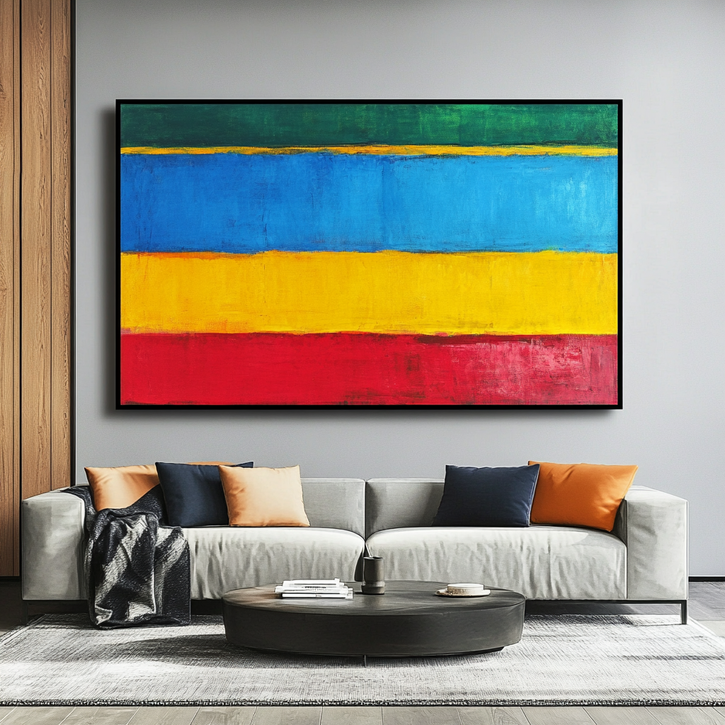 Contrast of Blue, Yellow and Red - Mark Rothko