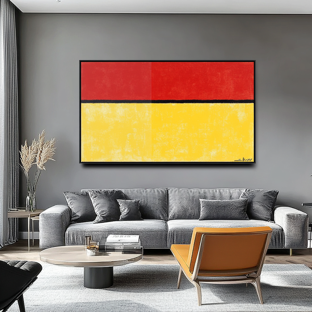 Contrast of Red and Yellow - Mark Rothko