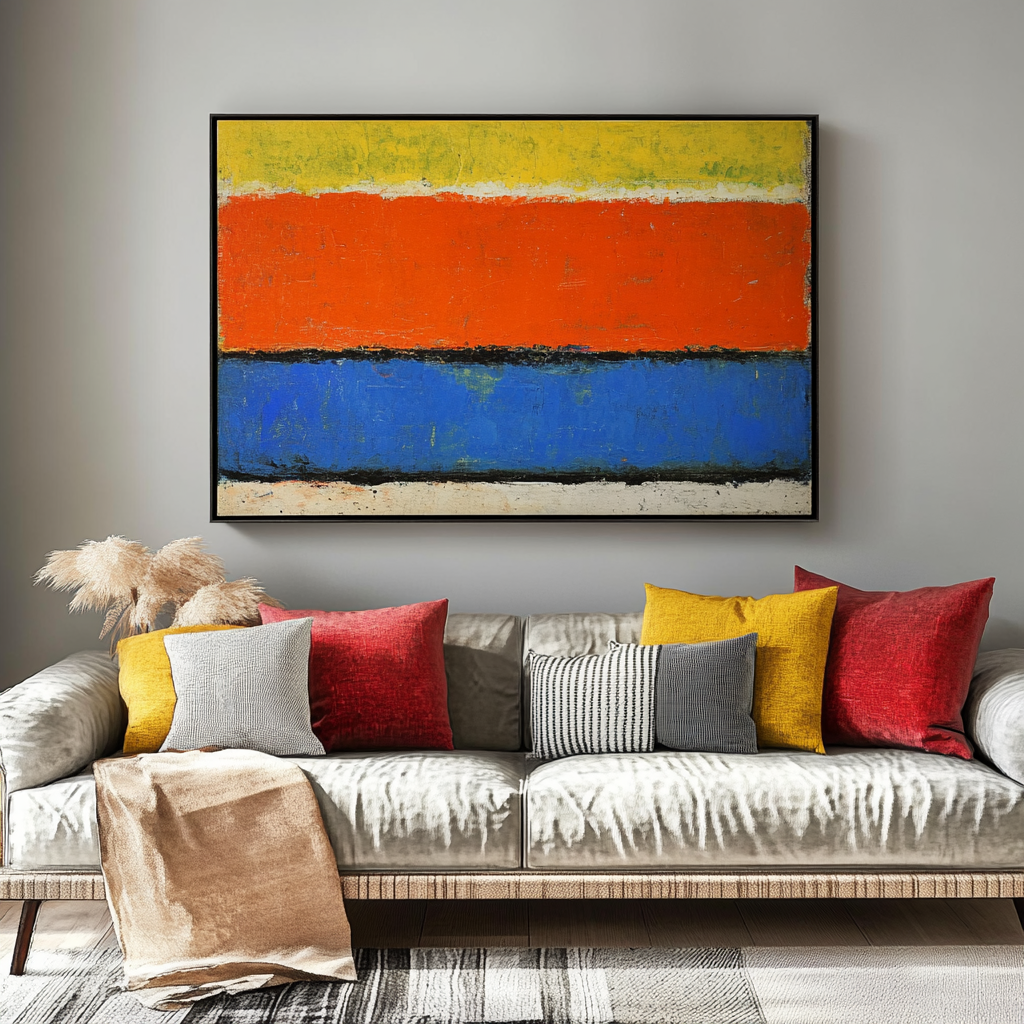 Contrast of Yellow, Red and Blue - Mark Rothko