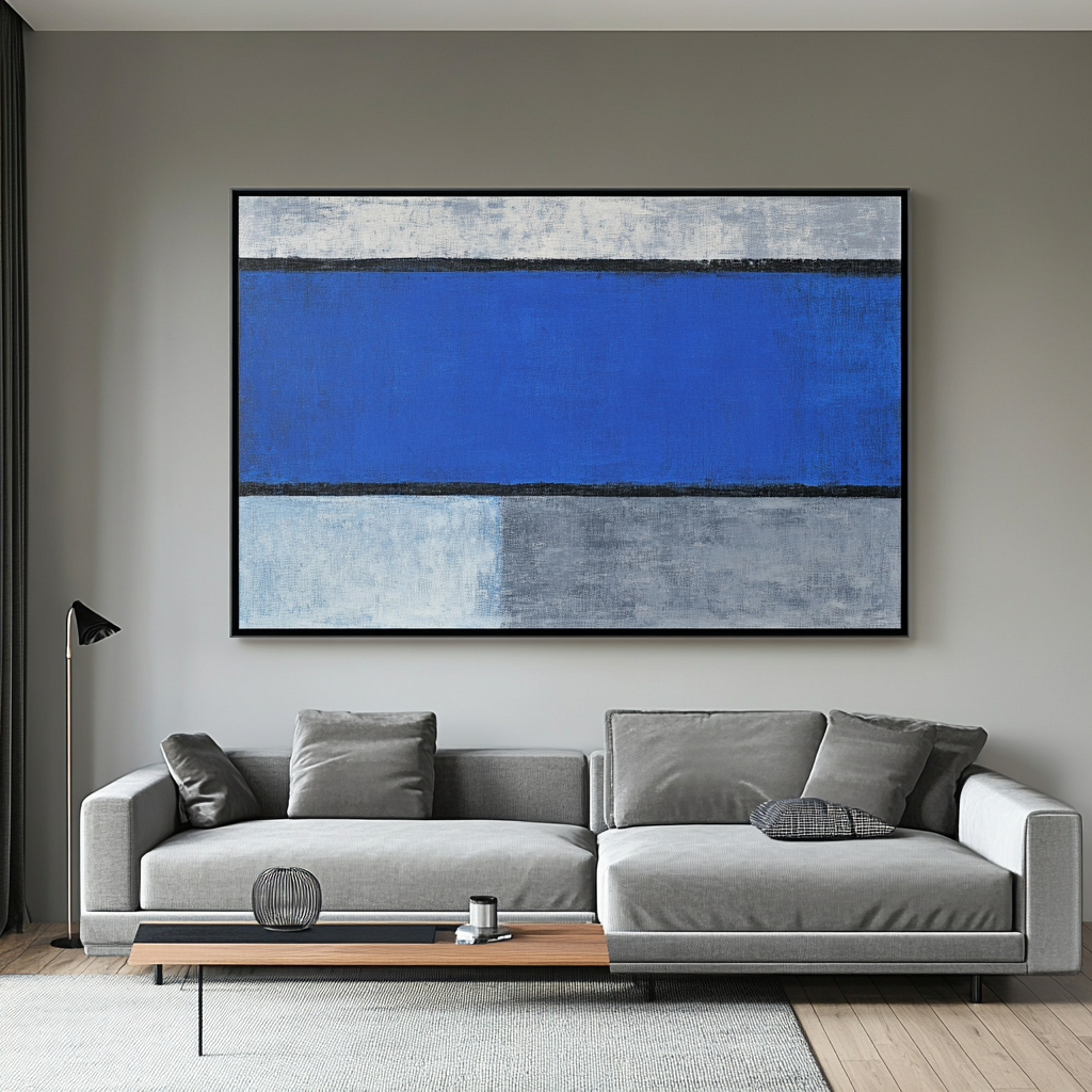 Contrast of Blue and Grey - Mark Rothko