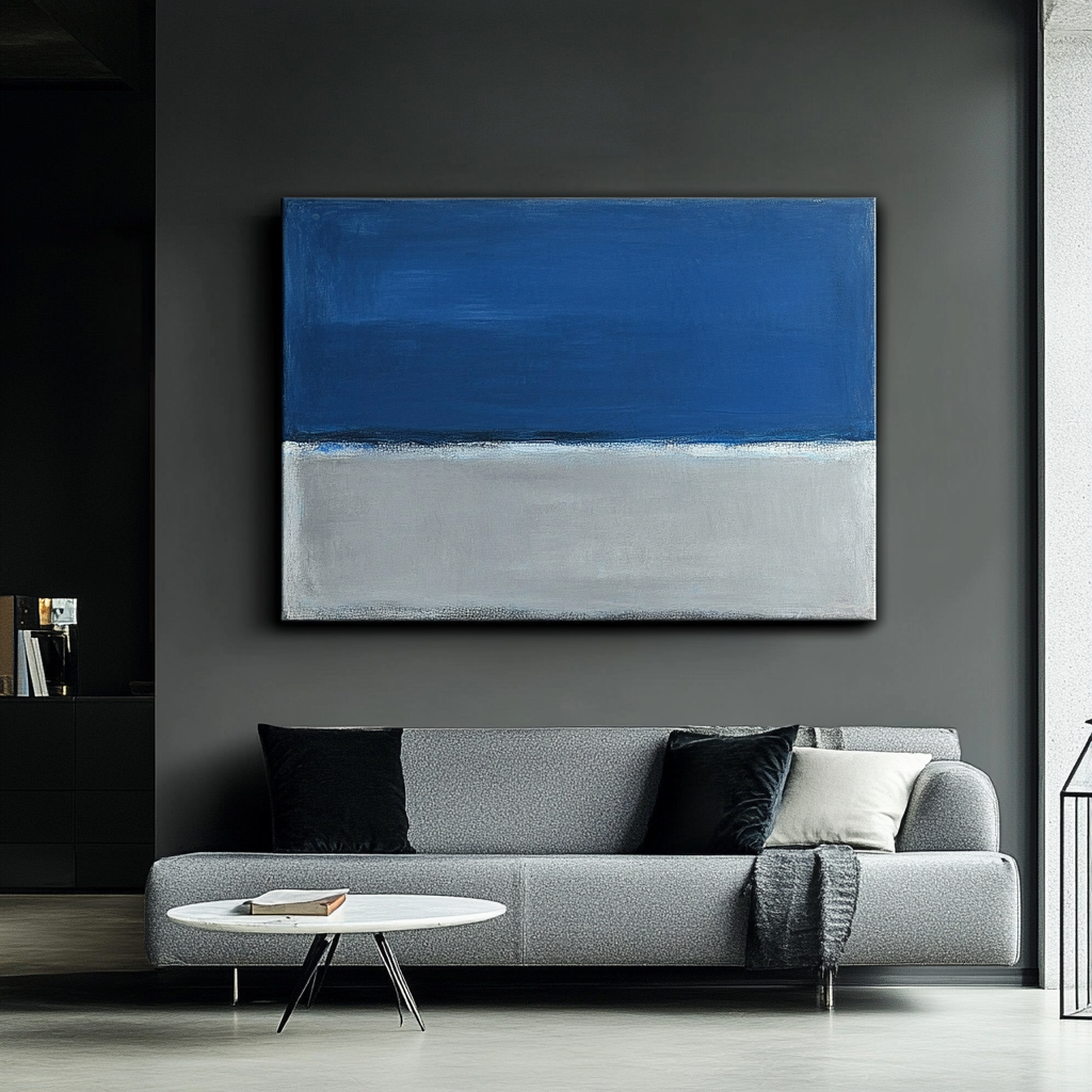 Contrast of Blue and White - Mark Rothko