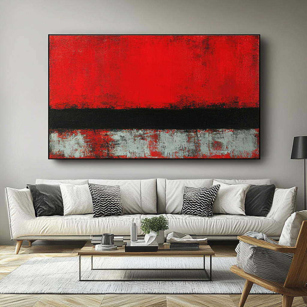 Contrast of Red and Black - Mark Rothko