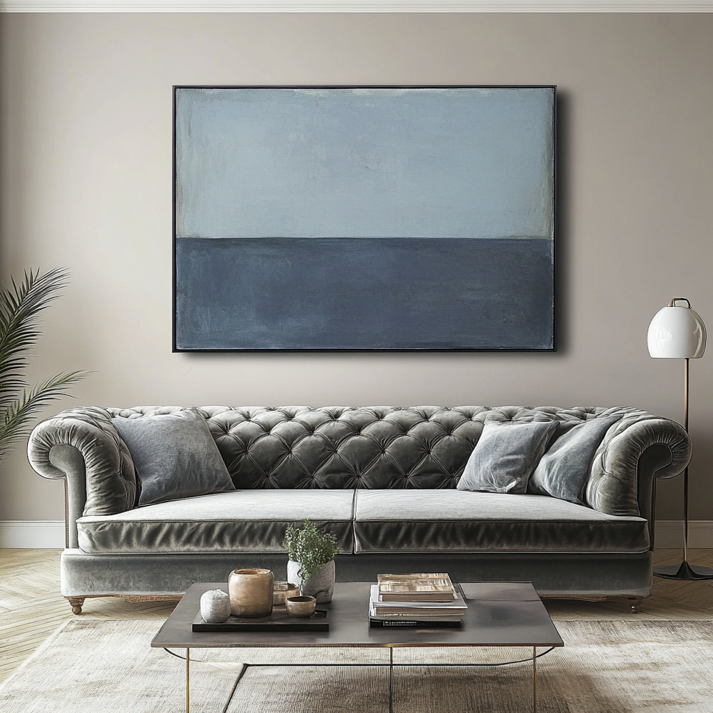 Contrast of Light Blue and Blue - Mark Rothko