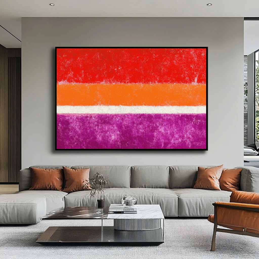 Red and Pink in Contrast - Mark Rothko