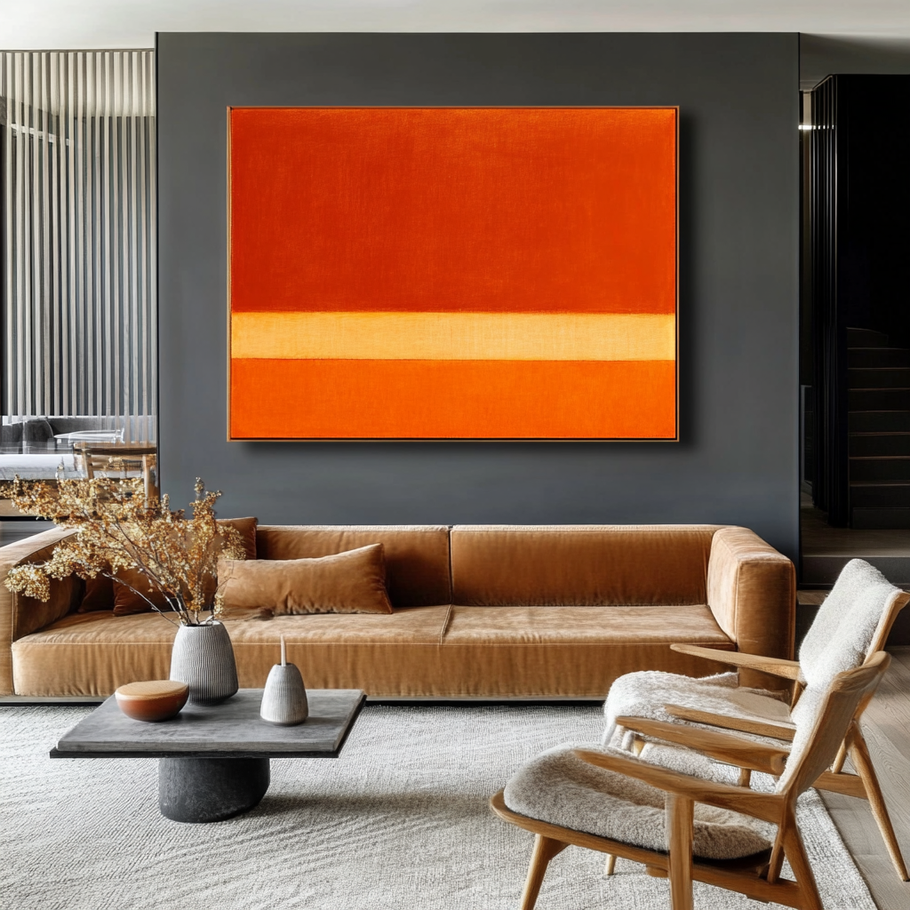 Contrast of Light Orange - Mark Rothko