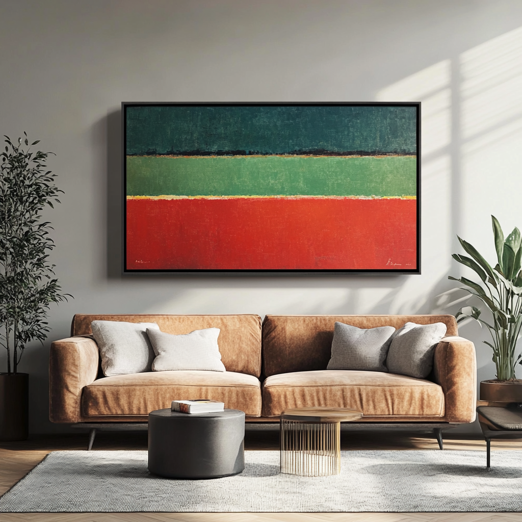Contrast of Green and Red - Mark Rothko