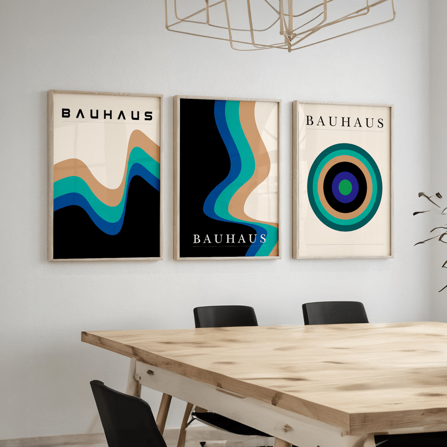 Bauhaus Modern Art - Set of 3