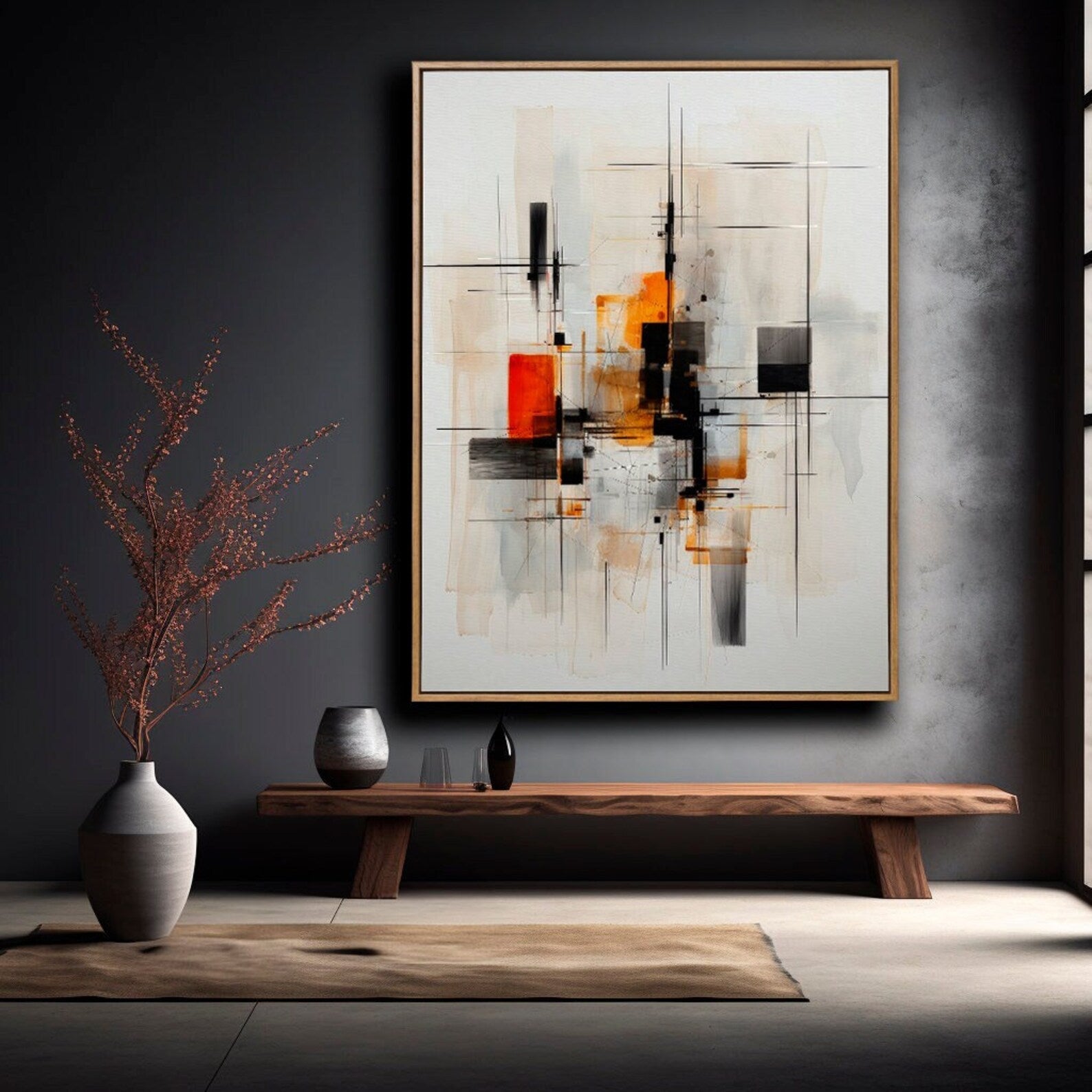 Modern Composition with Squares