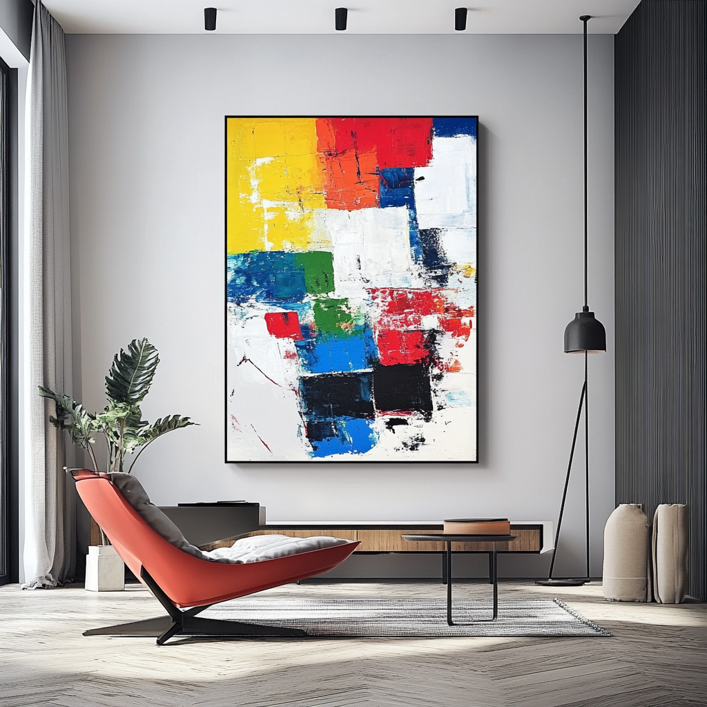 Abstract Color Palette Contrasts