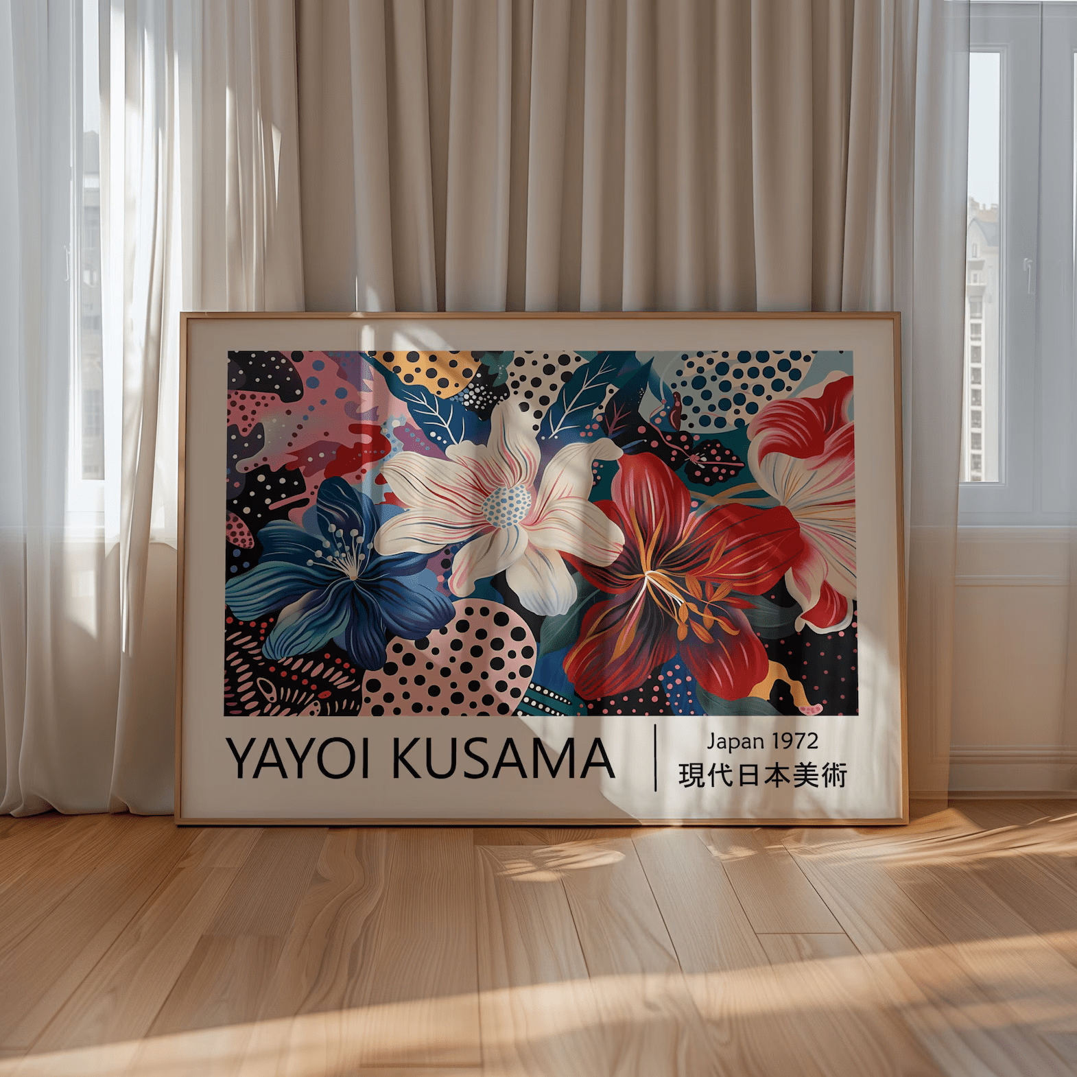 Yayoi Kusama, tropical flowers