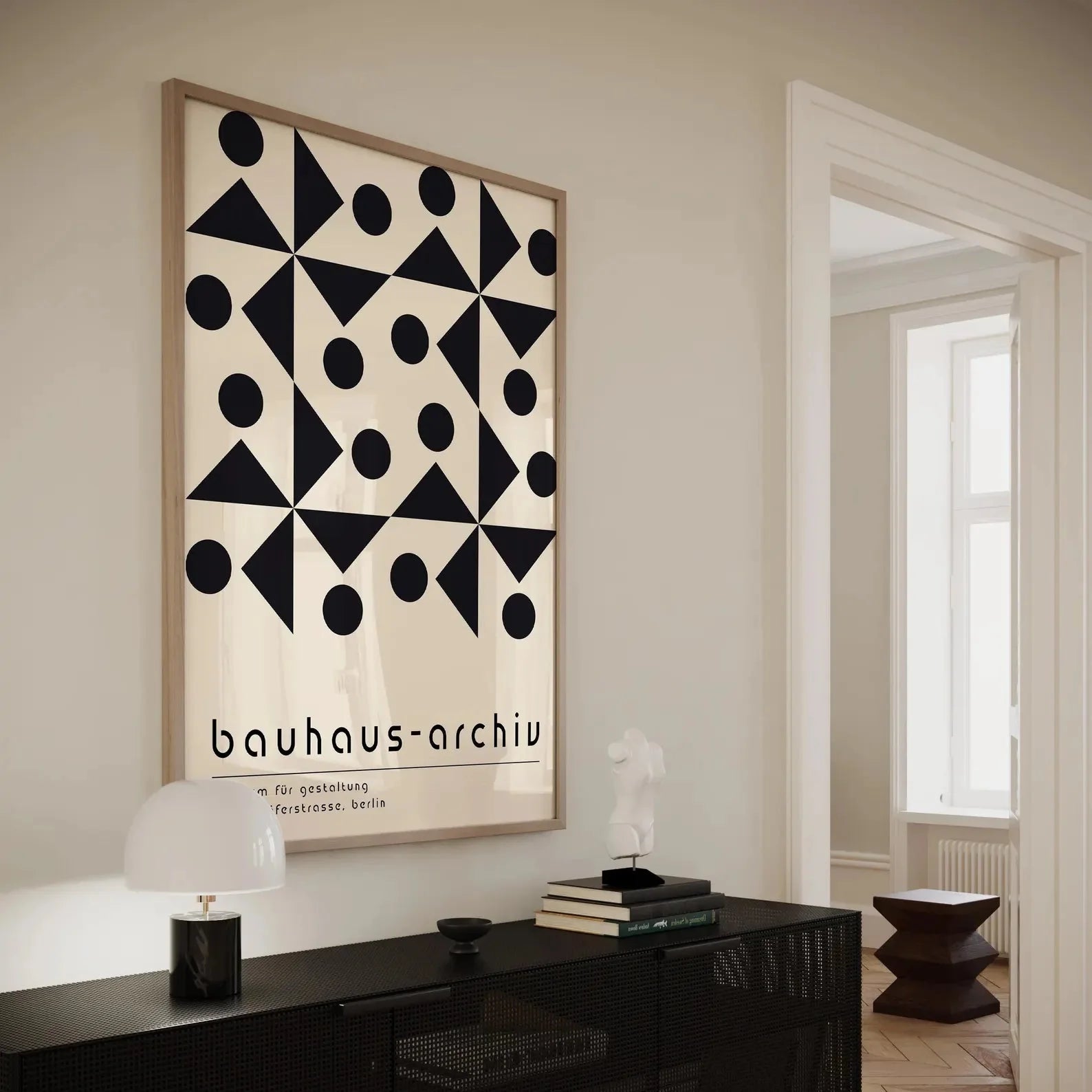 Bauhaus Geometric Shapes Black
