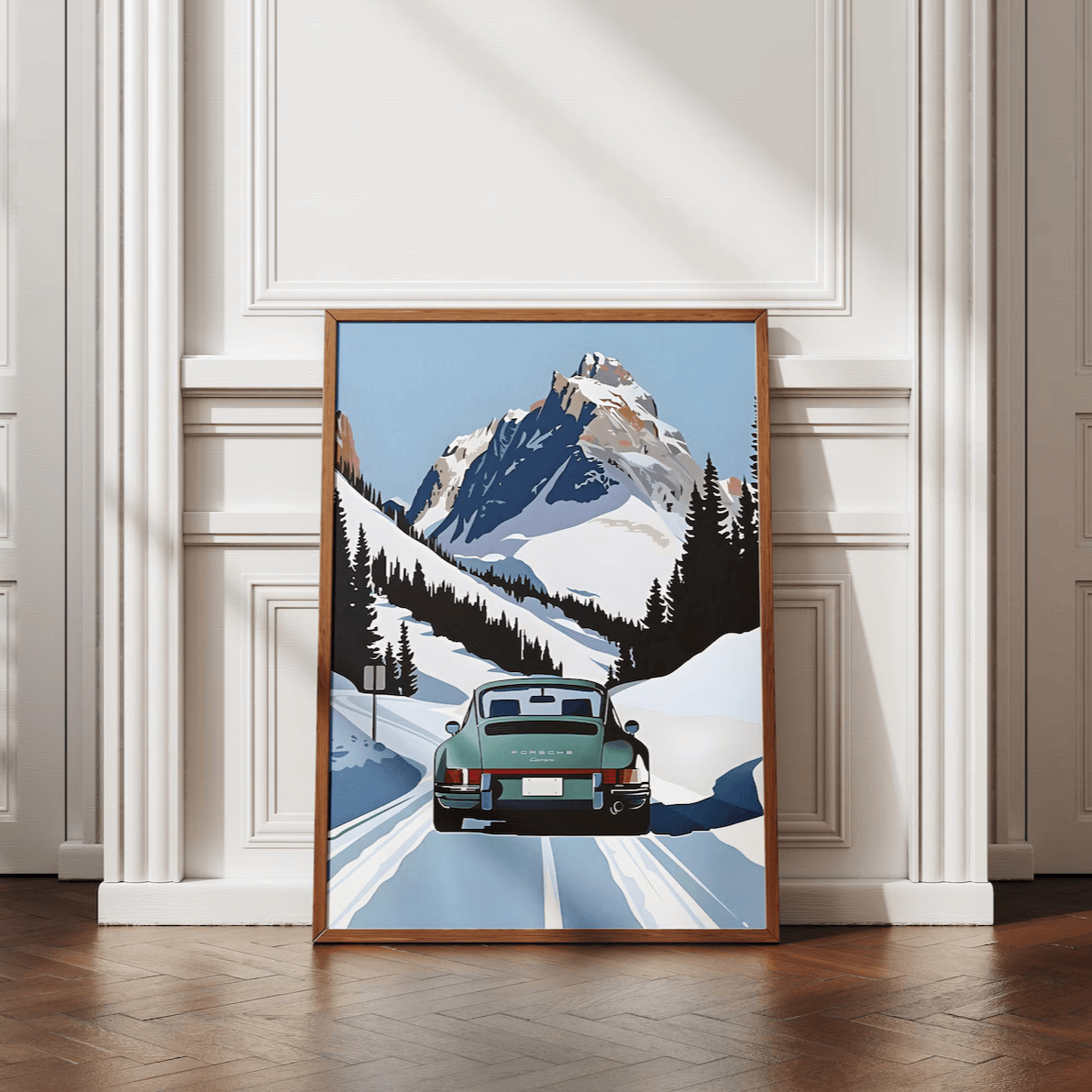 Porsche in the mountains