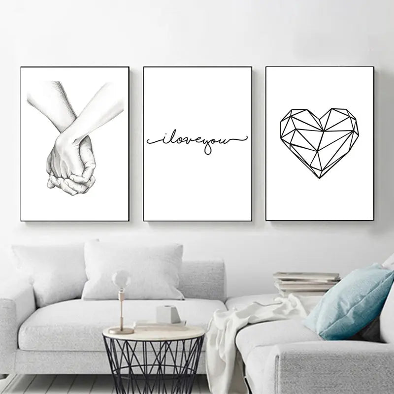 Le mani una dichiarazione d’amore un cuore - 60x80cm