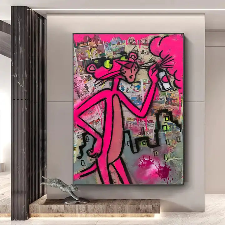 Quadro The Pink Panther - Neibac - Spedizione gratuita