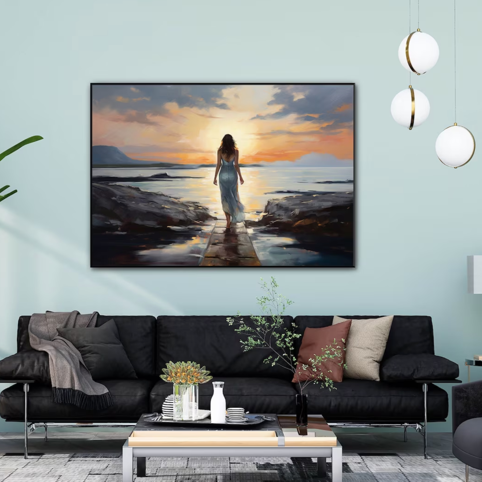 Girl at dawn
