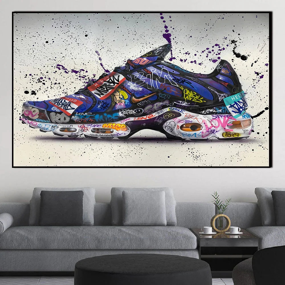 Graffiti Sneakers Purple