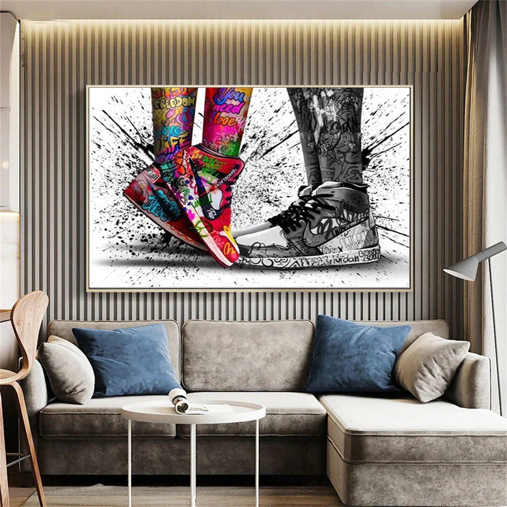 Graffiti Sneakers Kiss