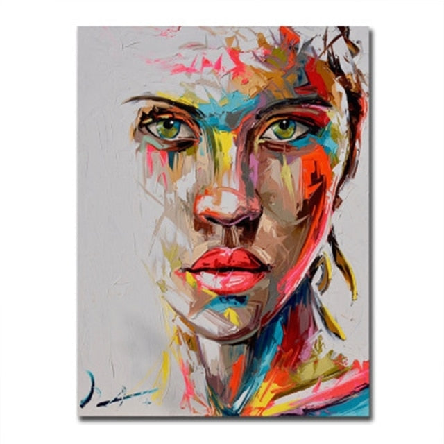 Tela con viso donna Astratto - 60X80cm / 7