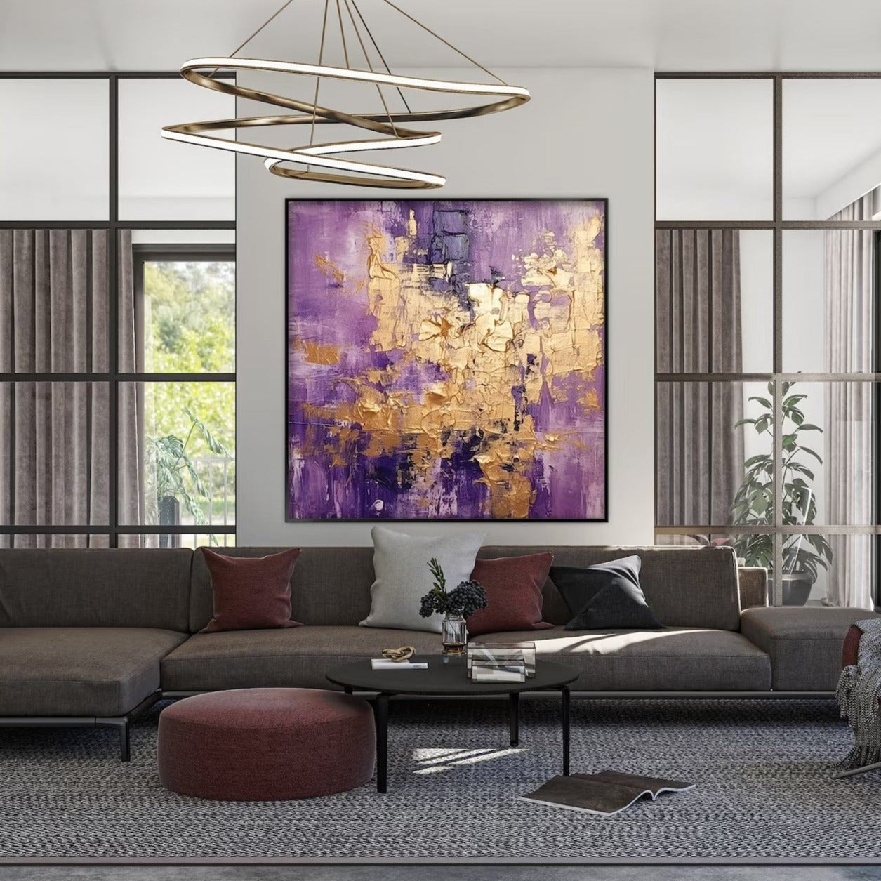 Shades of Gold and Purple