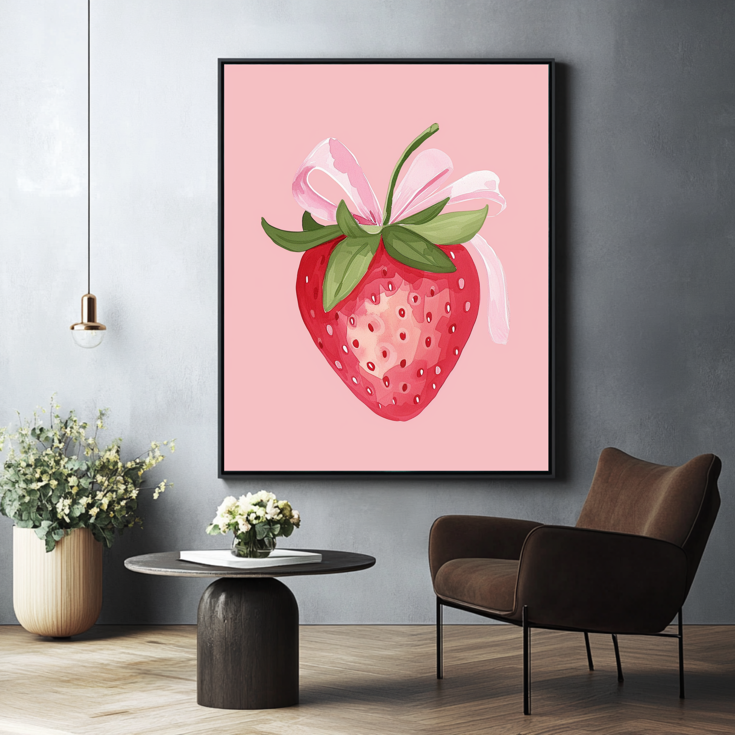 Strawberry with Bow
