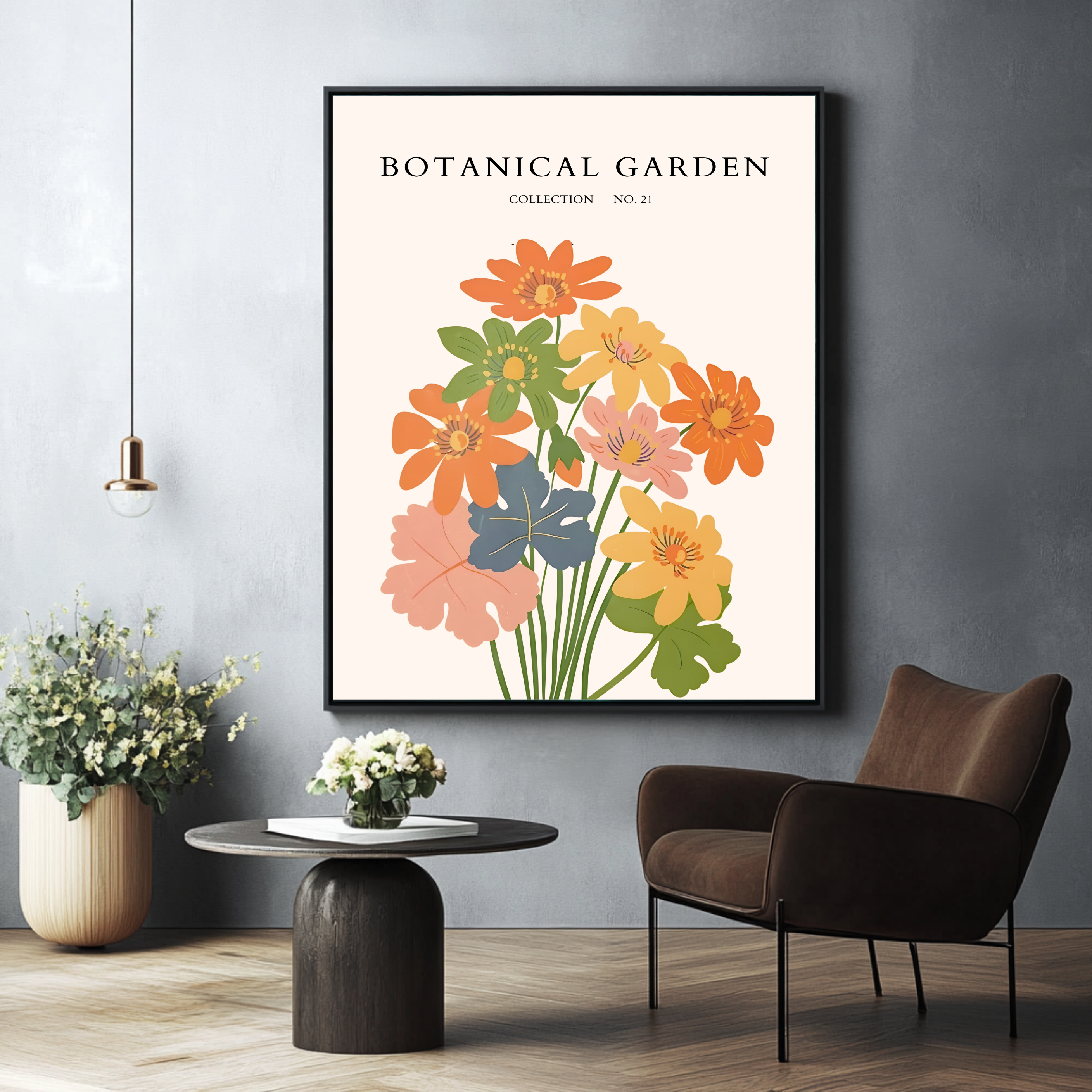 Botanical Garden Bouquet of Country Flowers