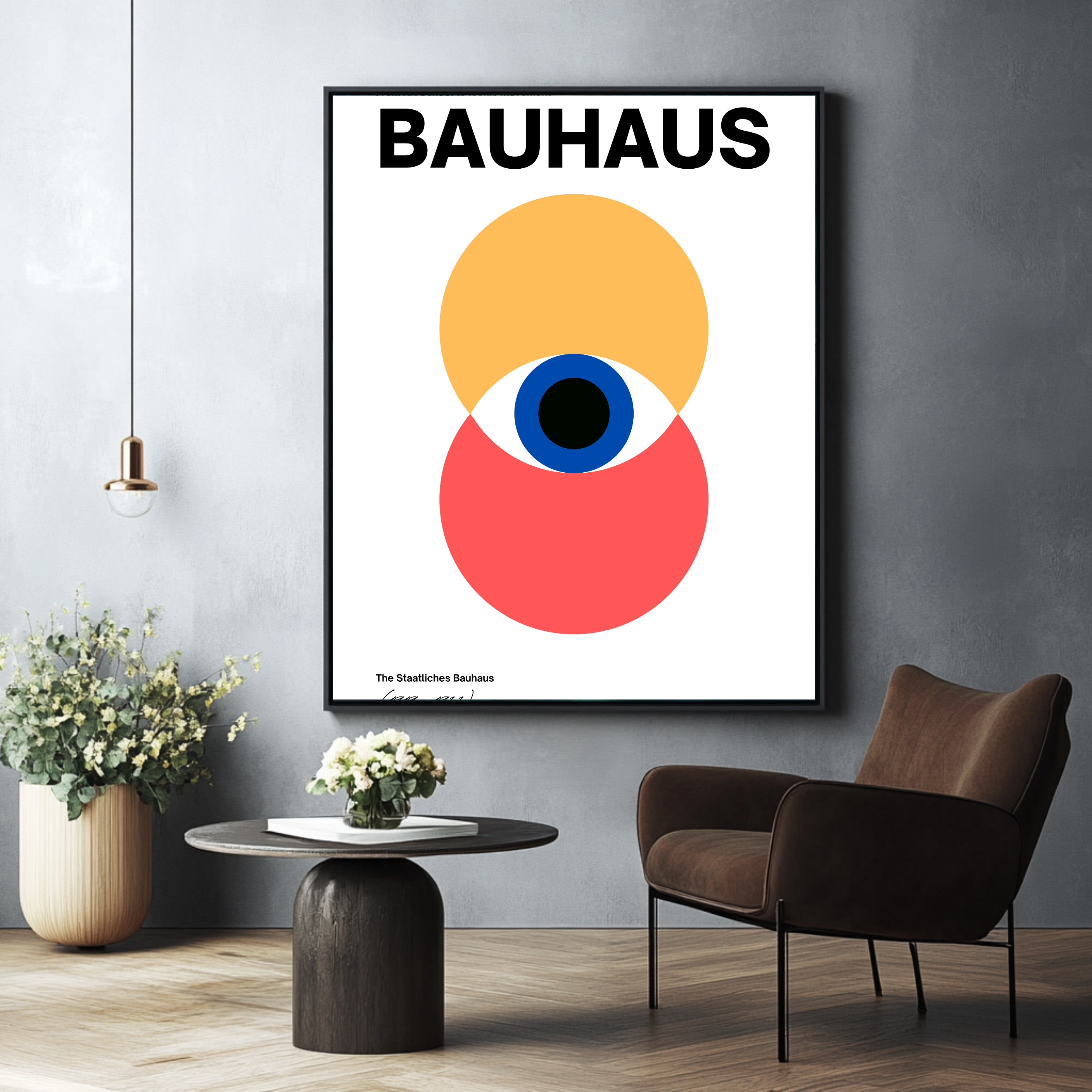 Bauhaus Eye in the Circle
