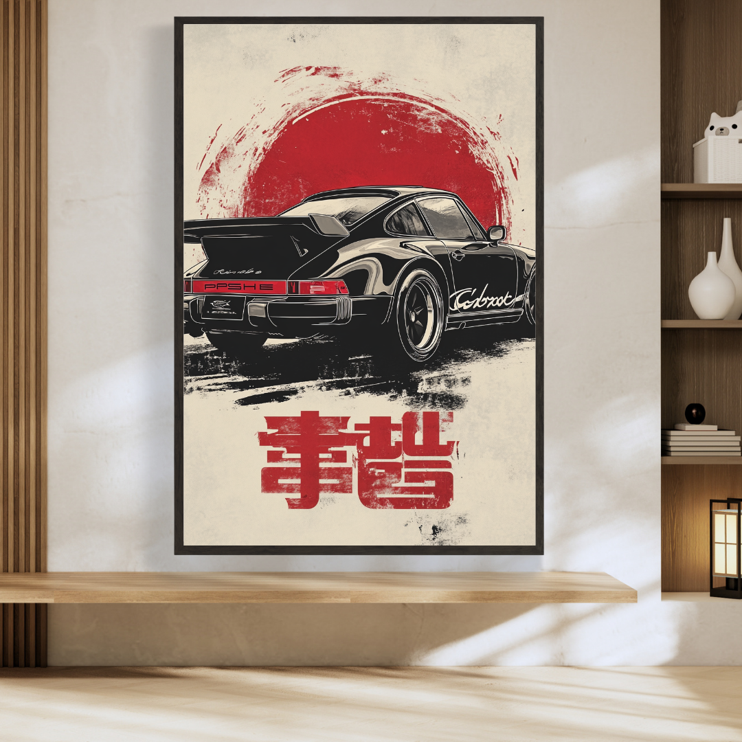 Porsche Red Japan Sun