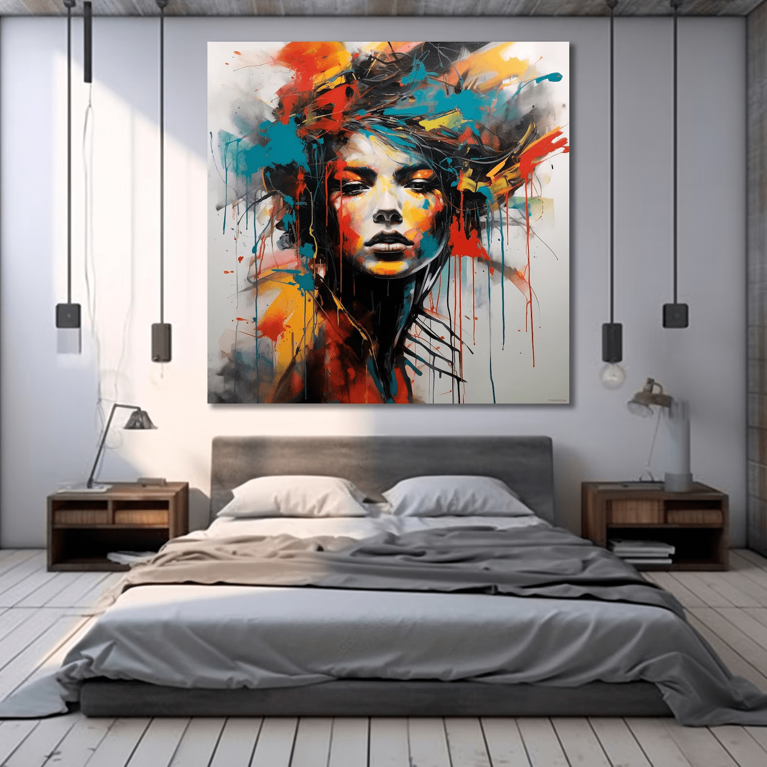 Abstract face art