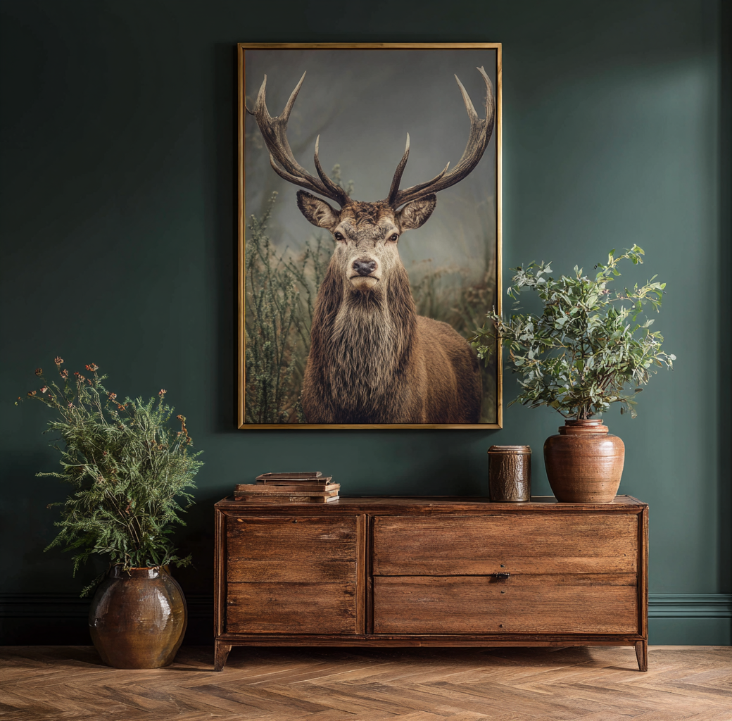Deer in the wheat