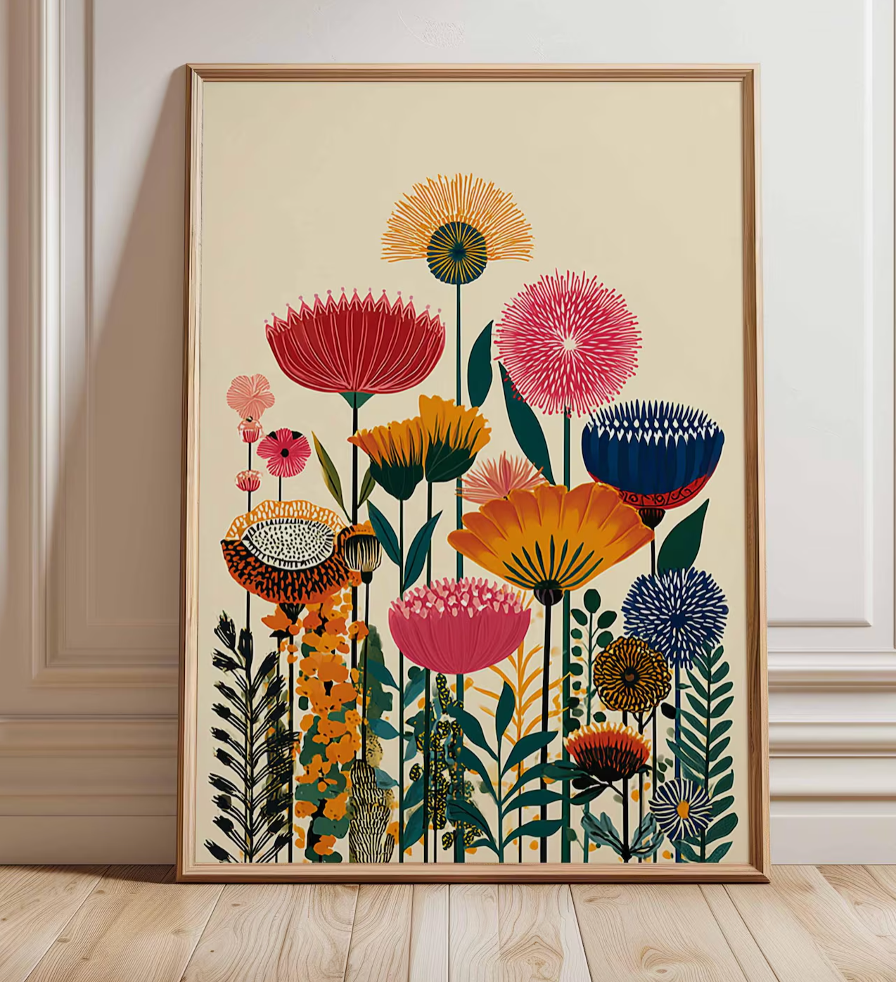 Colorful Matisse flowers