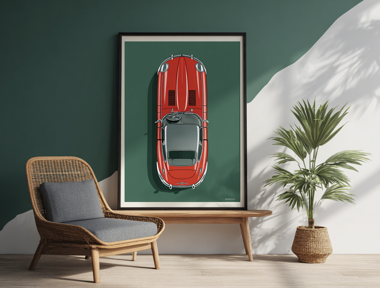 Jaguar E-Type from Above