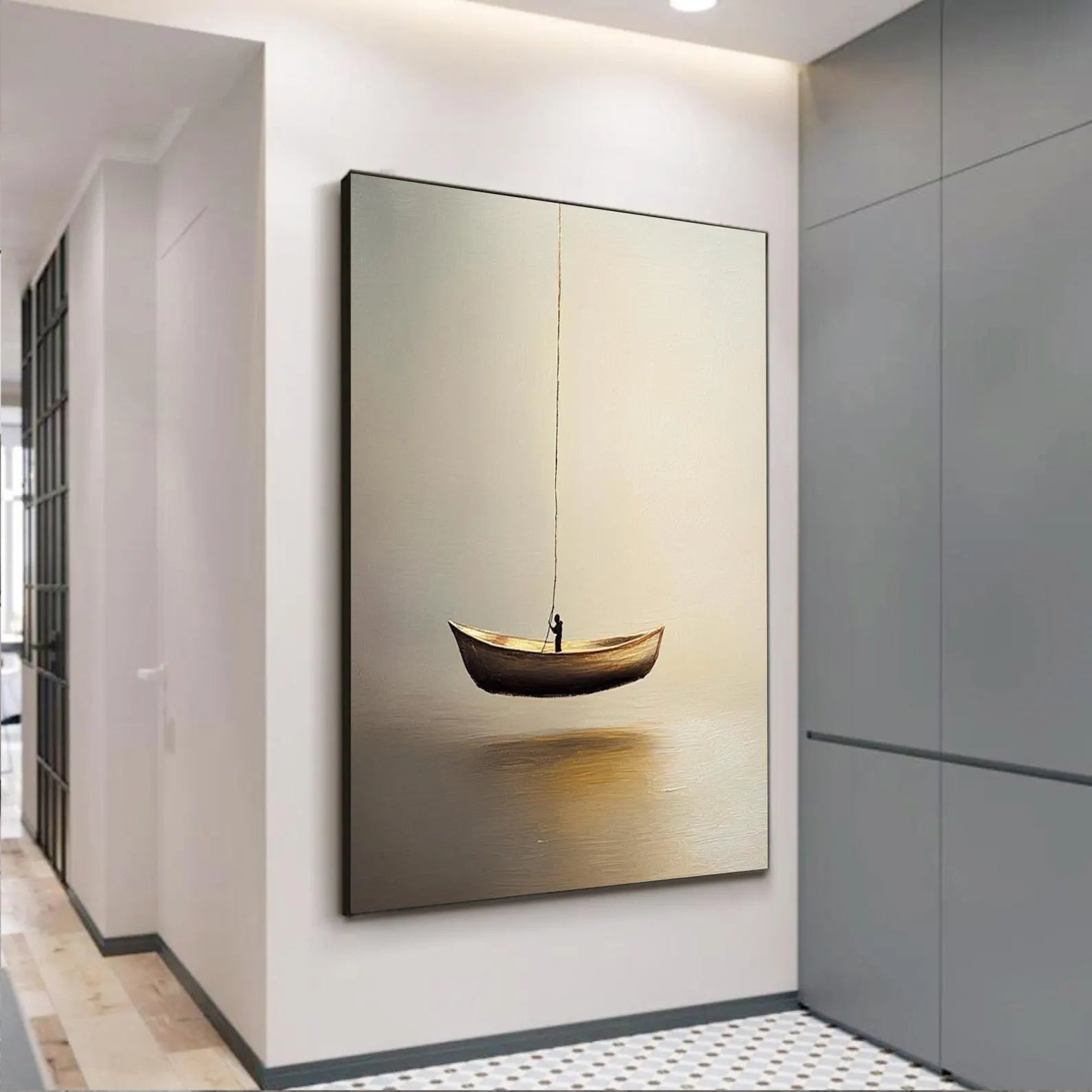 The hanging boat