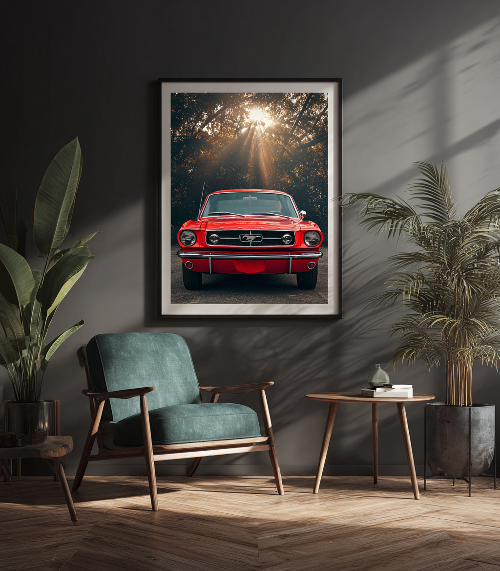 Mustang in the Forest