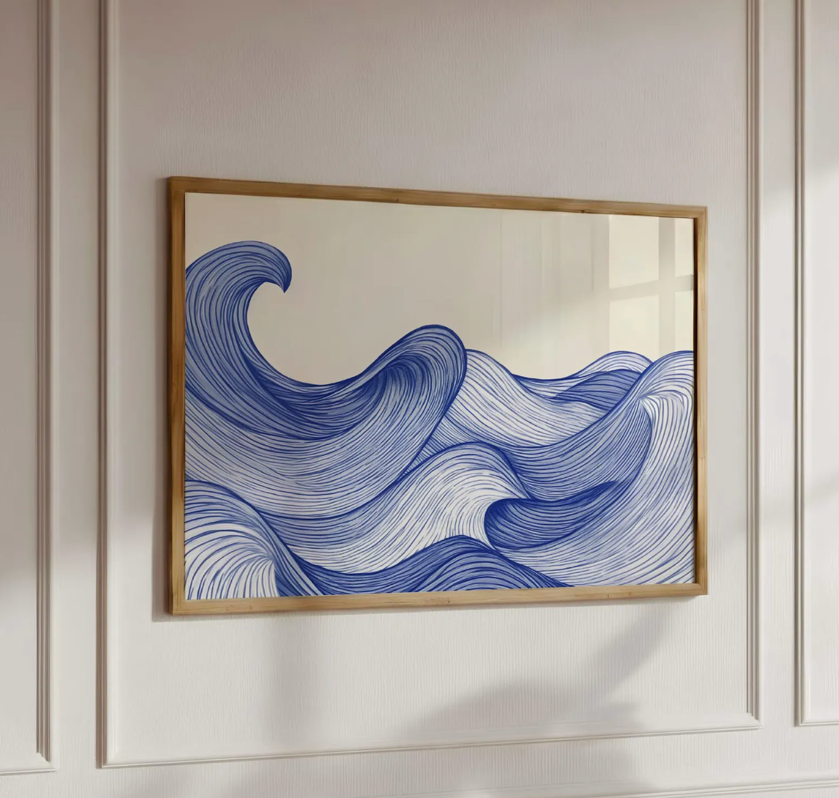 Abstract blue wave