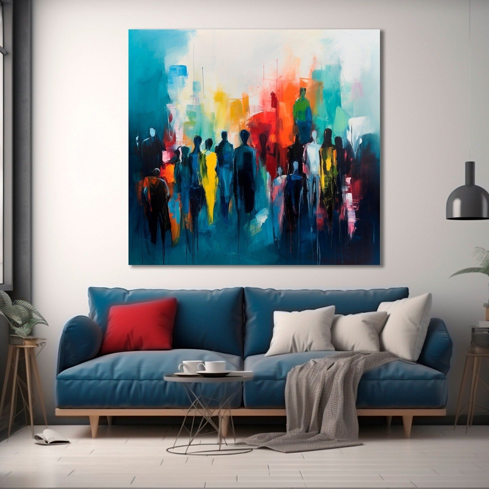 Abstract figurative painting