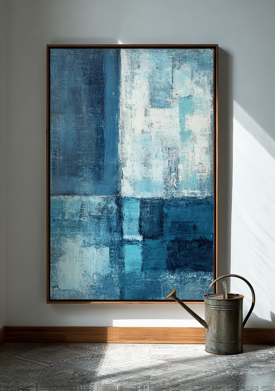 Blue and blue squares