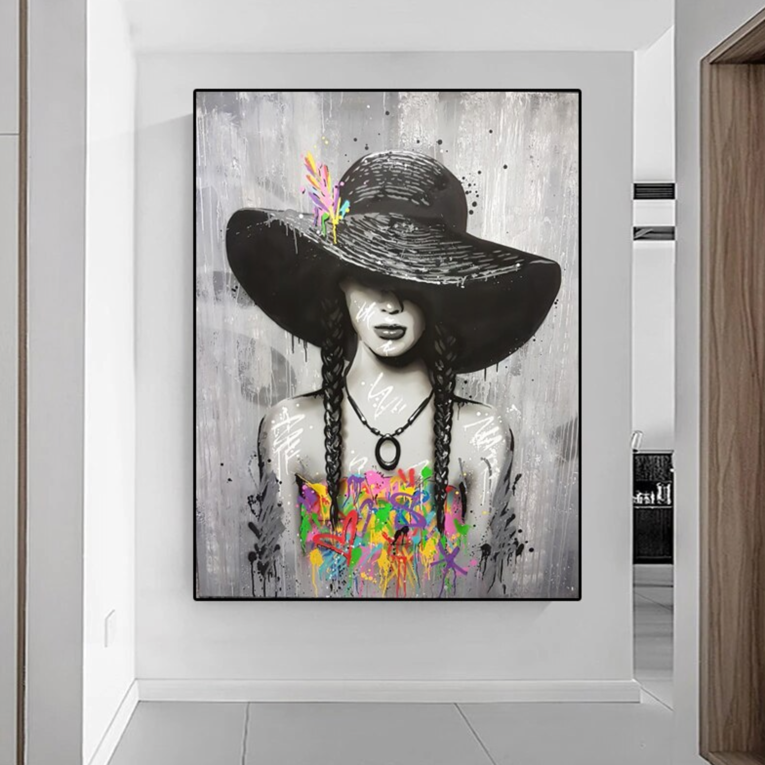 Black and White Pop Art