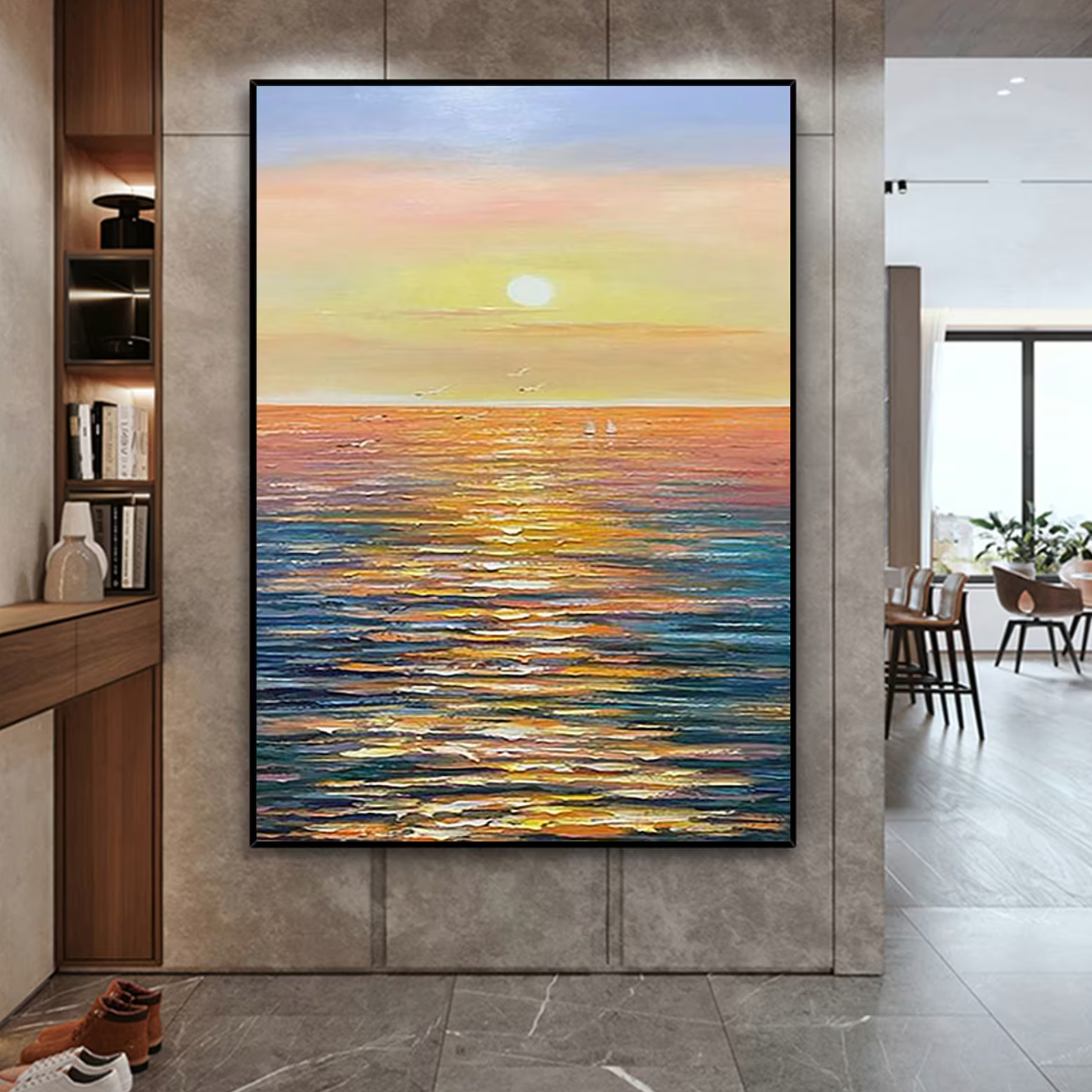 Sunset on the sea