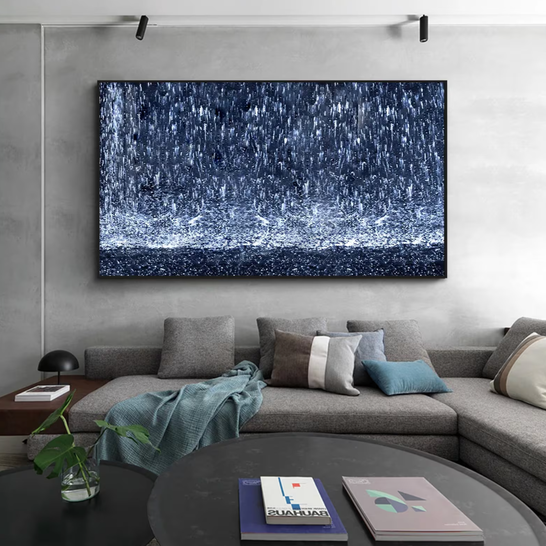 Blue rain