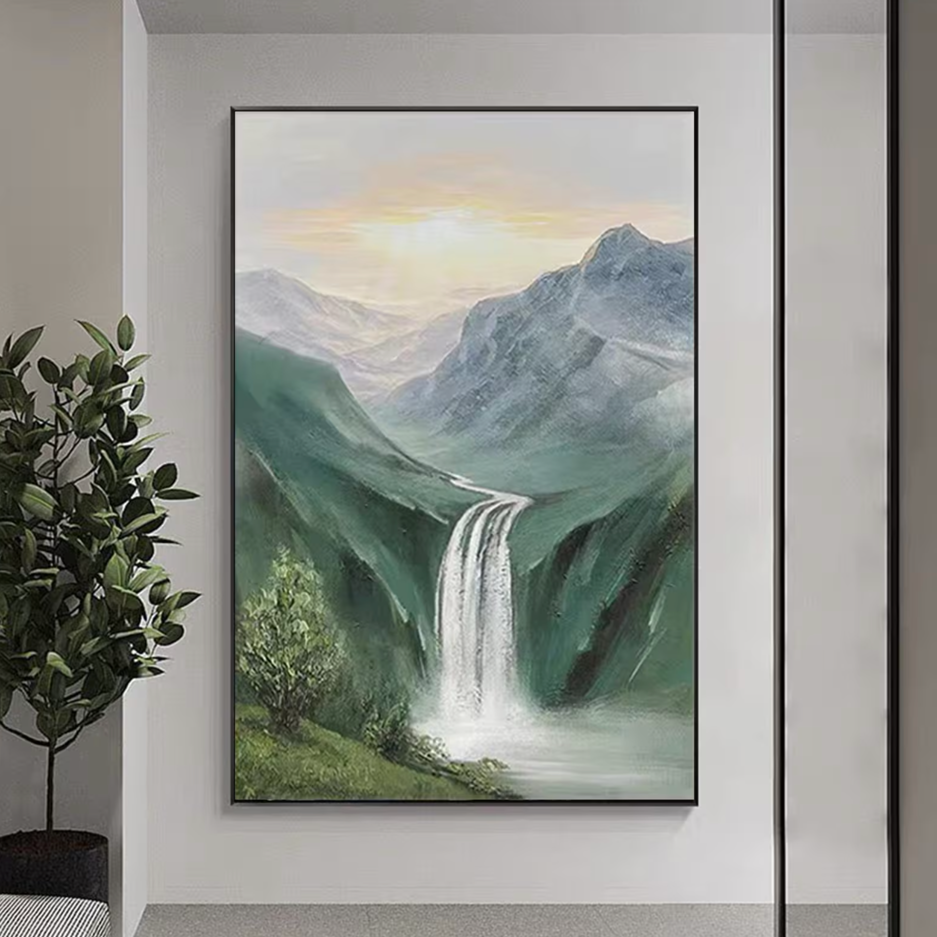 Waterfall in the mountains